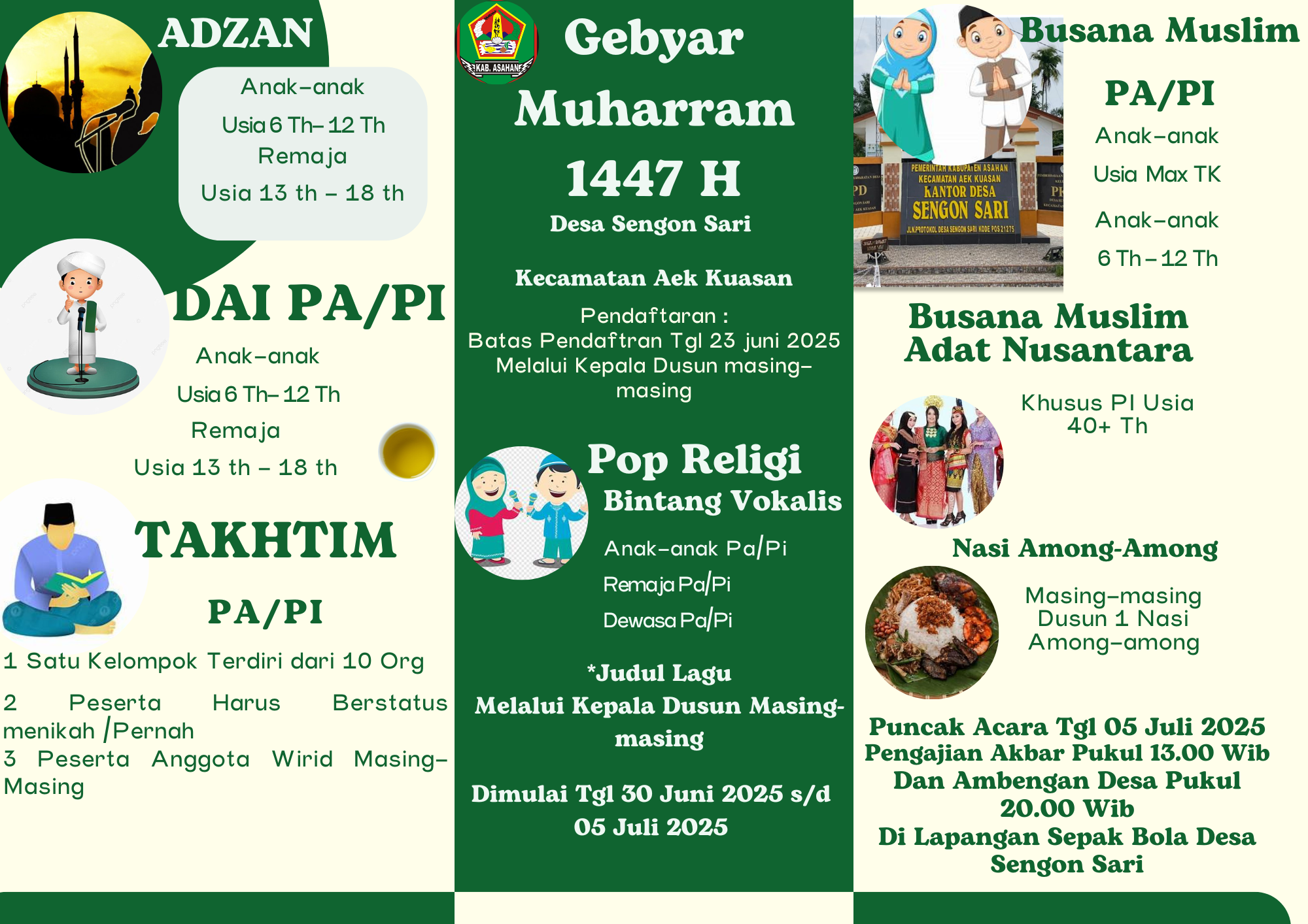 Gebyar Muharram 1447 H Desa Sengon Sari
