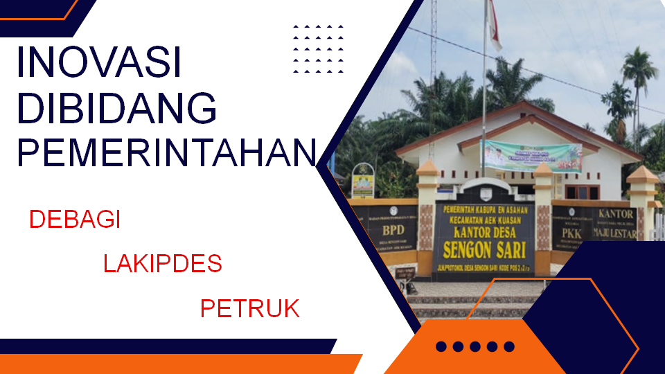 INOVASI DIBIDANG PEMERINTAHAN